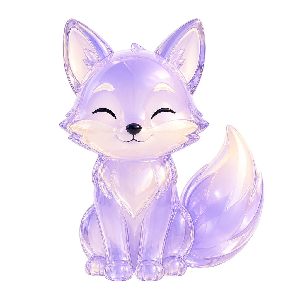 Aris, the Ariviz fox mascot, sitting with a friendly expression